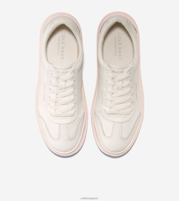 mujer garza-peonía plateada Cole Haan tenis grandpro rally de lona calzado 8FVV38