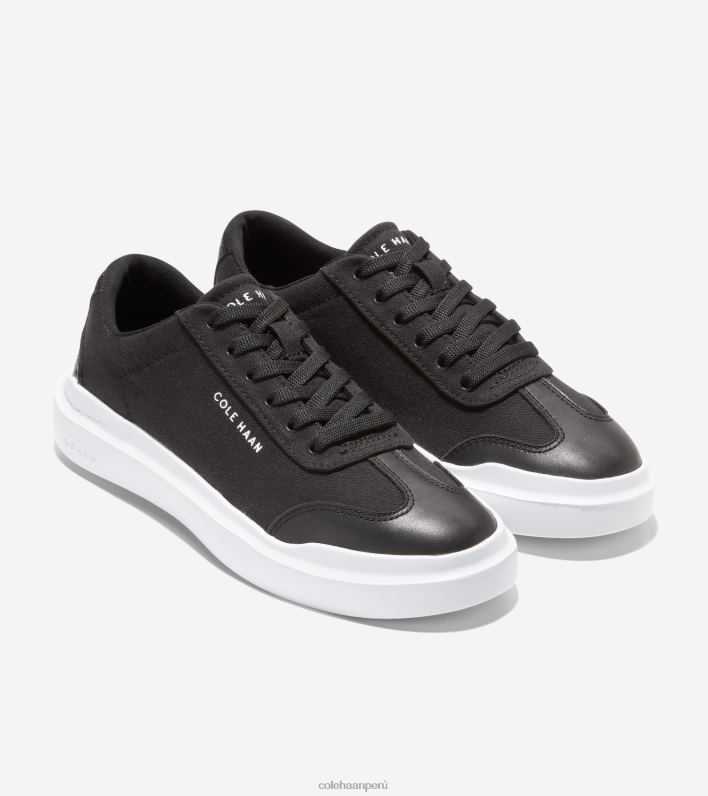 mujer negro-blanco óptico Cole Haan tenis grandpro rally de lona calzado 8FVV40