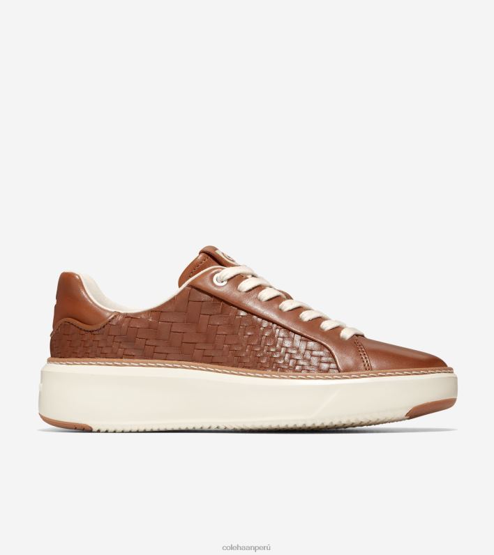 mujer pecan-blanco óptico tejido Cole Haan tenis grandpro topspin calzado 8FVV25