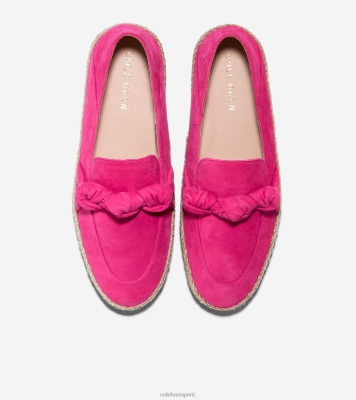 mujer ante rosa pavo real Cole Haan alpargata anudada cloudfeel calzado 8FVV224