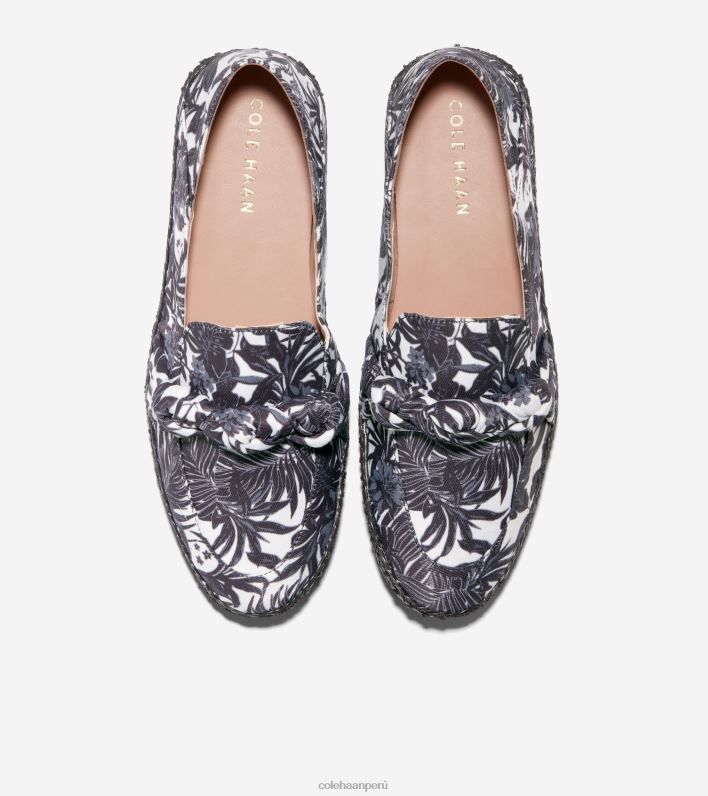 mujer estampado floral de beverly negro marfil Cole Haan alpargata anudada cloudfeel calzado 8FVV225