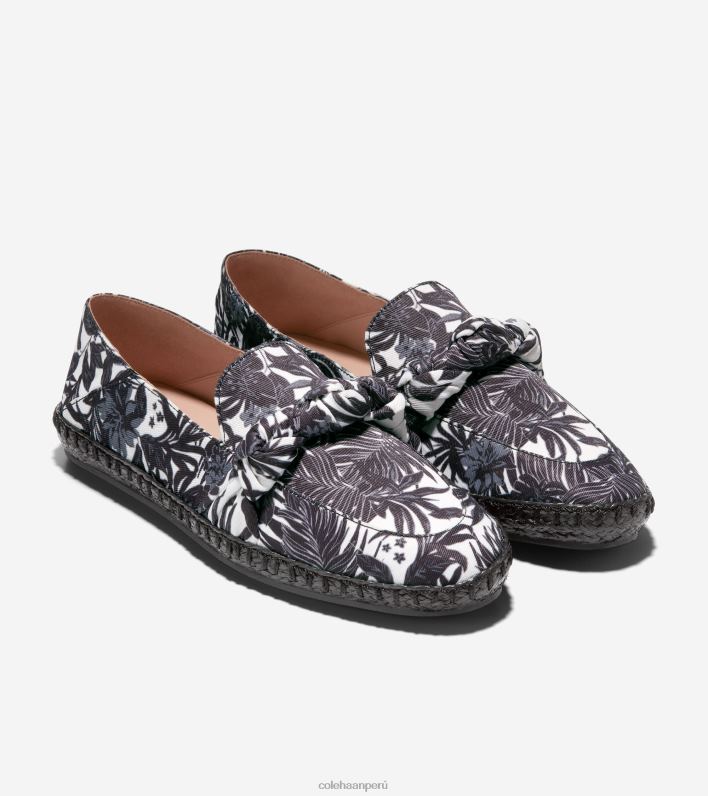 mujer estampado floral de beverly negro marfil Cole Haan alpargata anudada cloudfeel calzado 8FVV225