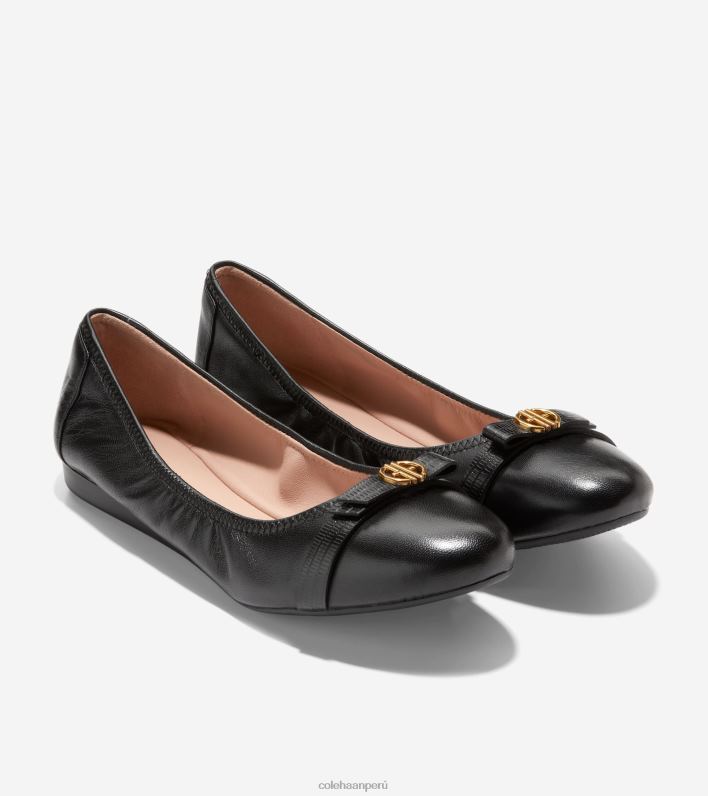 mujer negro Cole Haan ballet arco tova calzado 8FVV129