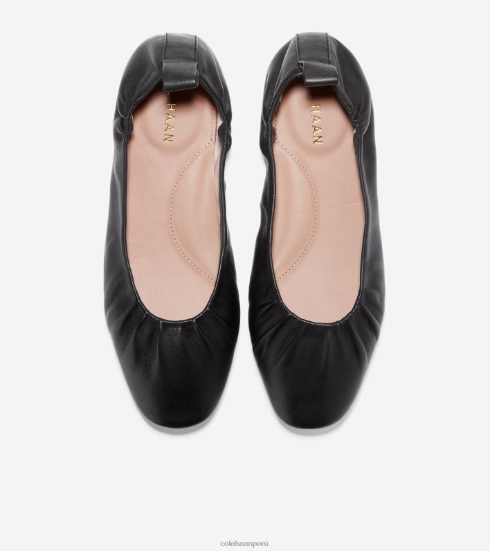 mujer negro Cole Haan ballet suave de york calzado 8FVV100