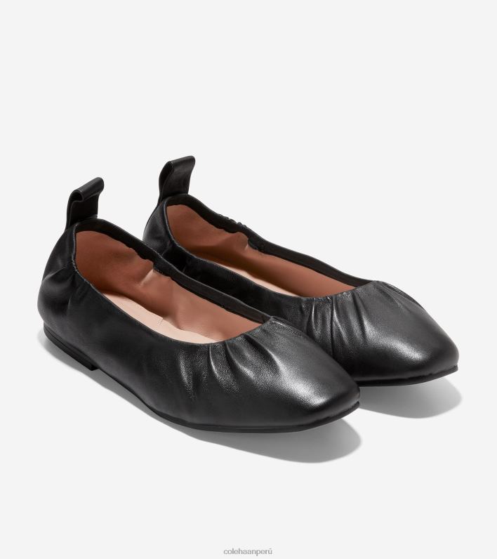 mujer negro Cole Haan ballet suave de york calzado 8FVV100