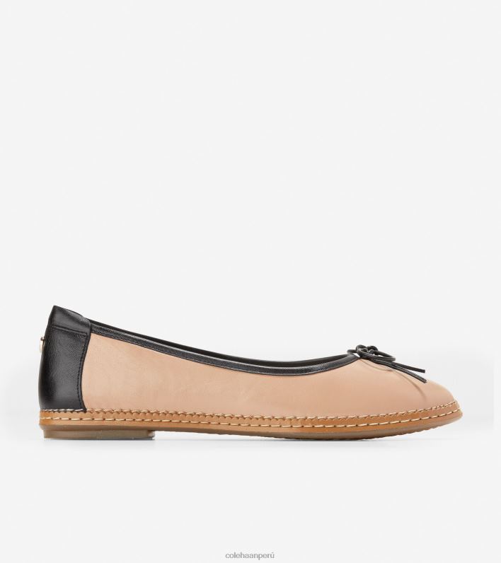 mujer pincel-negro Cole Haan bailarina plana para todo el día cloudfeel calzado 8FVV178