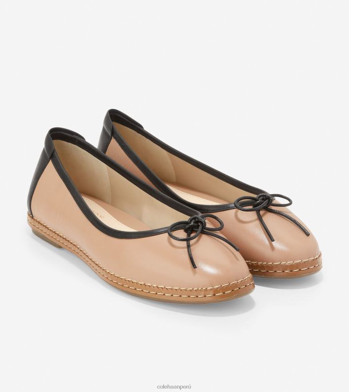 mujer pincel-negro Cole Haan bailarina plana para todo el día cloudfeel calzado 8FVV178